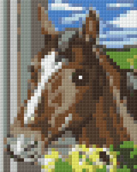 The Horse One [1] Baseplate PixelHobby Mini-mosaic Art Kit